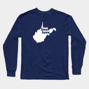 West Virginia - Live Love West Virginia Long Sleeve T-Shirt